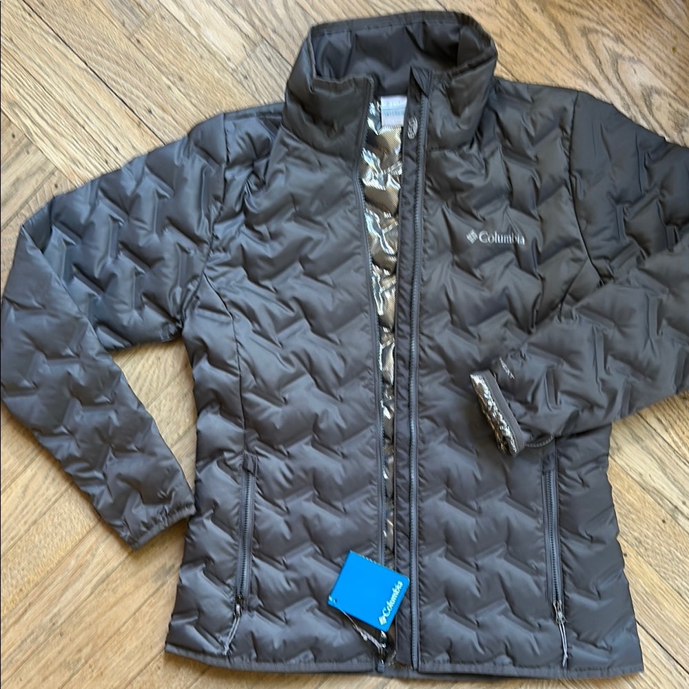 Columbia Omni-Heat 650 Gray Puffer Jacket NWT